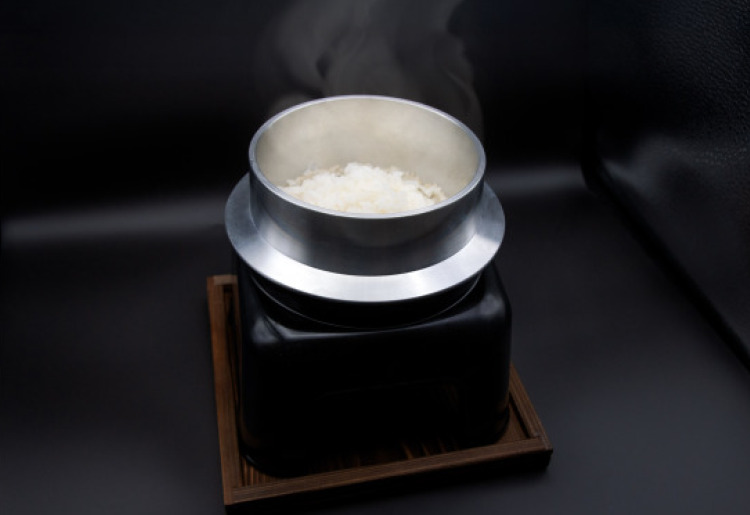 釜炊き、ほかほか